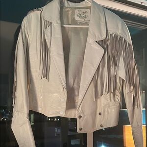 The Leather Ranch  Cropped Fringe Jacket – Genuine Leather – Made in Canada